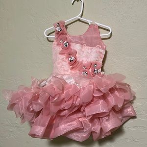Pink girls dress, fits 18 months